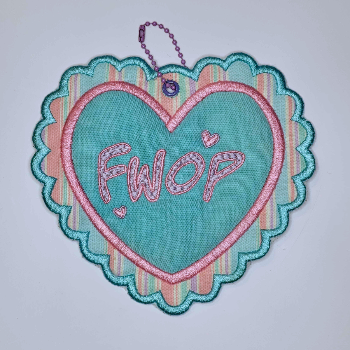 Fwop Heart Bag Tag